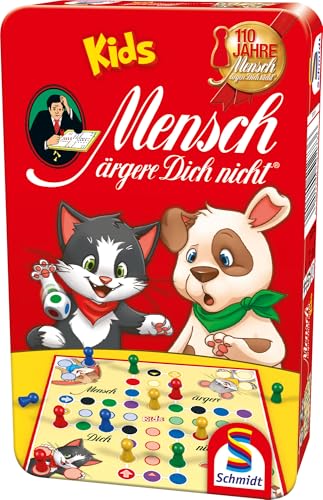 Schmidt Sp 51273 Mensch ärgere Dich Nicht Kids Bring Mich mit Spiel in der Metalldose