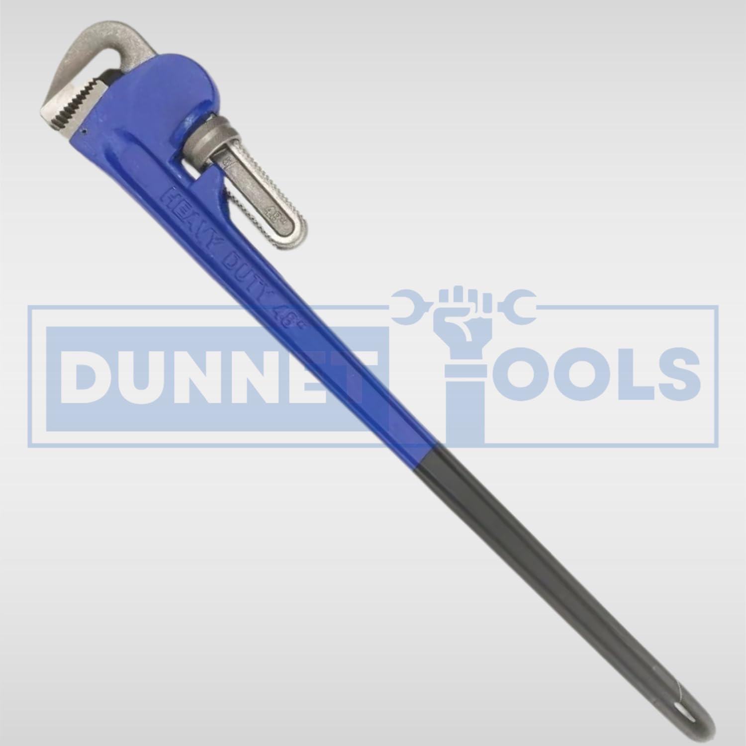 Stilsons - Llave de tubo de 48 pulgadas, herramientas y equipos de fontanería de alta resistencia de acero al carbono, llave ajustable para fontaneros, mandíbulas de dientes grandes