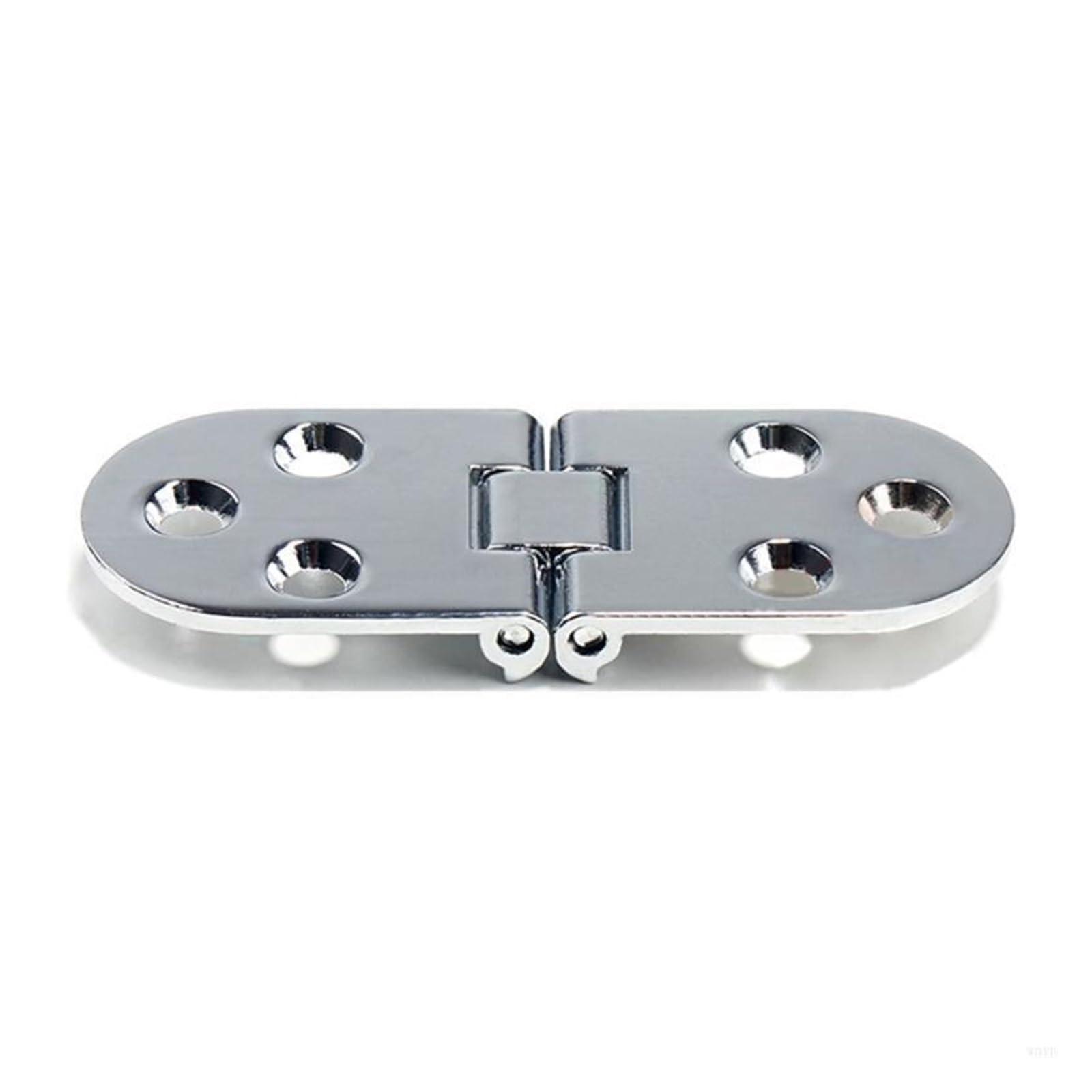 180 Degree Flip Folding Hinge 4pcs Flush Mounted Hinges Adjustable Cabinet Door Concealed Hinge Easy to Install for Folding Tables Cabinets Wardrobes(Silver)