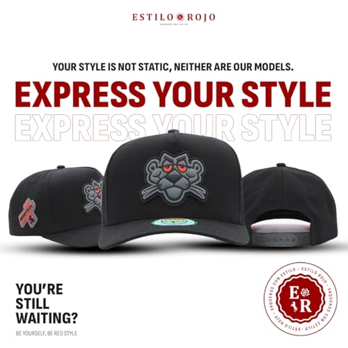 Image of Ferreti Hats FT01 Black Panther Hat - Snapback Baseball Cap for Men & Women - Premium Adjustable Black Baseball Cap, Gorra para Hombre y Mujer