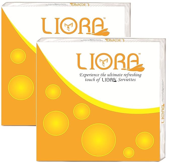 Liora 2 Ply Tissue Paper Napkin for Dining Table, Kitchen, Office, Café, Pain White Napkin Paper Tissue Skin friendly, Paper tissue 40 x 40 cm - Pack of 2 (50 Pulls Per Pack, 100 Sheets)-image-16