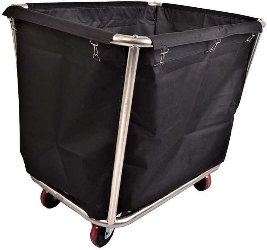 Commercial Laundry Cart - Rolling Trolley Basket with Silent Casters for Hotels, Dorms, Apartments | Durable Laundry Storage Solution