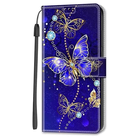 Dfjhure Leather Flip Wallet Case for Moto E14/G04/G24 Cover