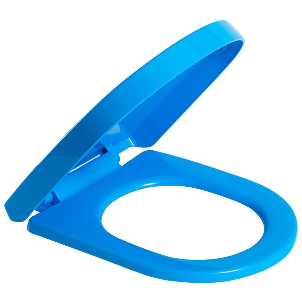 Extended D-Shape Toilet seat, Quick Release Easy Clean Soft Close Simple Fixing, Adjustable, Lightweight, Durable, Portable, User-Friendly, Compact, Elongated
