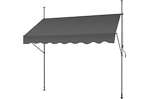 SMONTER 118" Non-Screw Outdoor Awning Buddy - The Perfect Patio Shading Solution