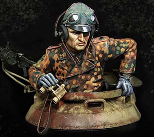 Figura de Resina Comandante Tigre Antiguo con Base 1:8 miniatura 1