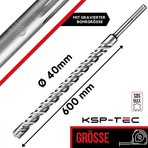 KSP-TEC® Punta per trapano SDS Max 40 x 600 mm