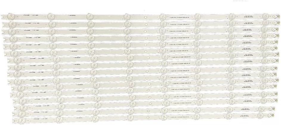 16pcs LED Backlight Strips Replacement For Vizio 65Inches E65X-C2 LWJASDAR E65X-C2 LWZASDCR D65U-D2 LWJAUDAR D65U-D2 LWJAUDAS D65U-D2 LWZAUDBS D65U-D2 LWZAUDES D65U-D2 LWZAUDFS D65-D2 LWZAUDBR