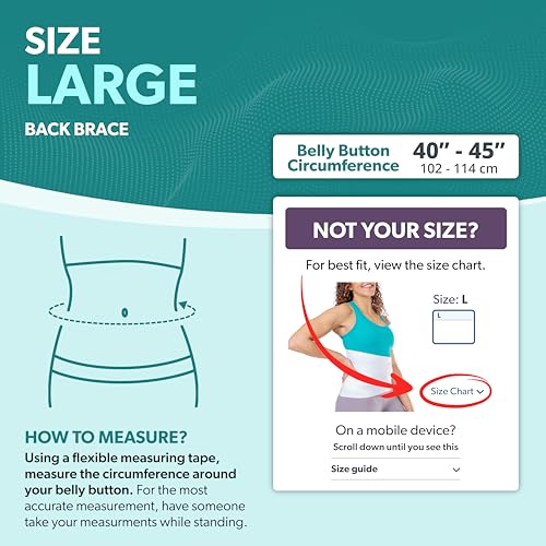 Image of BraceAbility Low Back Compression Brace - Wraparound Lumbar Support Belt for Herniated or Bulging Discs, Pinched Nerve Pain Relief, Degenerative Disc Disease and Hip Strains for Men and Women (L)