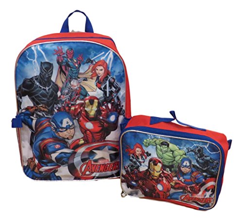 Marvel Avengers 16" Backpack With Detachable Matching Lunch Box Featuring Ant-Man, Black Panther and Other Super Heros3