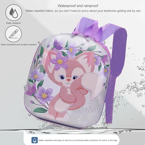 Image of BabyMoon Eggshell Multipurpose Kids Backpack | Children's School Bag for Boys & Girl's | Kids Travel Backpack | Rabbit Purple