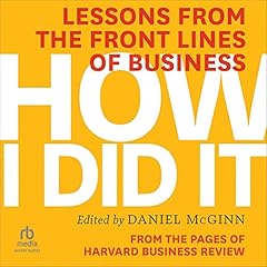 How I Did It Audiolibro Por Harvard Business Review arte de portada