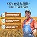 Farmer Bob's Organic Hard Red Wheat Berries – Bulk Winter Wheat | Non-GMO Whole Wheatberries for Milling, Cooking | Organic Wheat Berries, USA Grown, Farmer Direct 5lb Bag