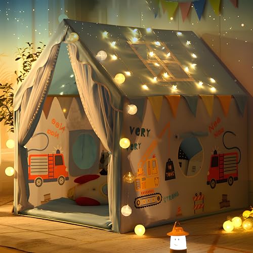 Image of XEMOX, Light Weight Kids Play Tent House - Fun, Foldable, and Durable for Indoor & Outdoor Toys for 3 to 10 Year Old Kids (CRN 01)