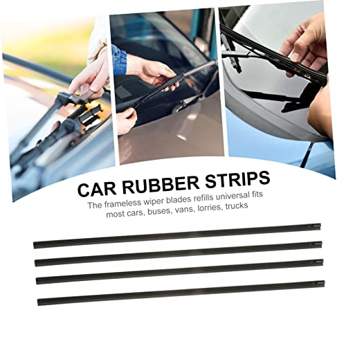 MUSISALY 4 Pcs Faixa De Limpeza Tiras De Borracha Para Automóveis Tiras De Borracha Automática Limpa