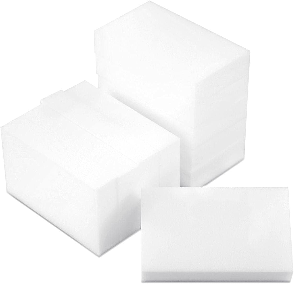 10x Magic Eraser Sponges Set for Mark,Scuffs and Stain Removal-Wall, Kitchen, Bathroom, Floor, Baseboard, All Surface Cleaner-Chemical-Free Melamine Durable White Sponges 10 * 6 * 2cm