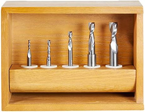 Amana Tool - AMS-120 5Piece Up-Cut Spiral Router Bit Collection