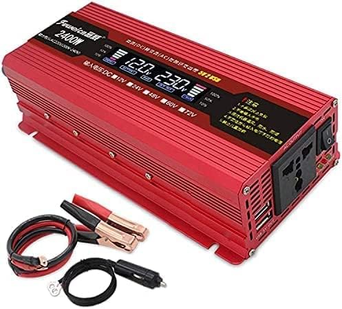 Falownik Czystej Fali Sinusoidalnej, Konwerter Napięcia 2400 W 2800 W 3500 W Falownik 12 V 24 V 220 V 230 V Konwerter Z Gniazdem Do Urządzenia Samochodowego/Laptopa/Aparatu F, 12v, 3500W