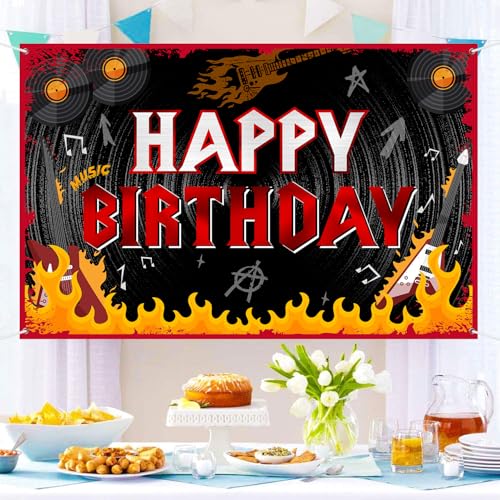 Fondo Fotográfico Decorativo 6x4 pies Rock Happy Birthday miniatura 6