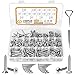 VIGRUE 640PCS 304 Stainless Steel Self Tapping Screws Assortment Set, M3/M4/M5/M6 Phillips Drive Wood Screw Assortment (Round Head and Flat Head)