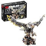BRICK HAMBURG 1168-PCS Mechanical Eagle Building Block Set with LED Light, Movable Linkage Gears, Display Stand - Animals Building Blocks Toy for Adults, Teens, Kids Age 12+