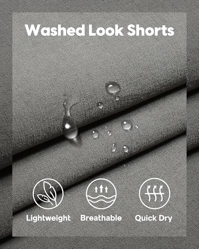 Image of maamgic Men's 5 inch Inseam Shorts Pull-On Relaxed Fit Comfort Stretch Short Shorts with Pocket