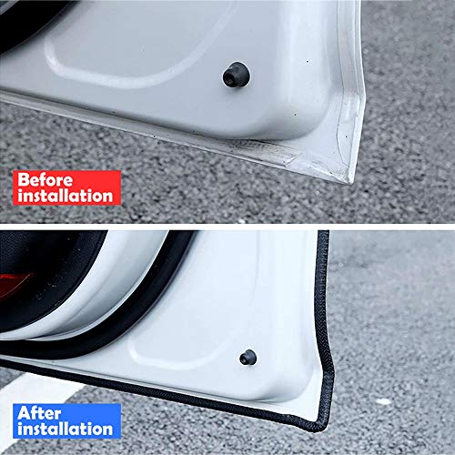 Goodream Door Edge Guard, Automotive Scratch Protector Molding U Shape Edge Trim Black Rubber Seal Universal Fit For Car Suv Truck Sedans Exterior Accessories, Anti Collision Strip With Steel (16Ft) #TOP3