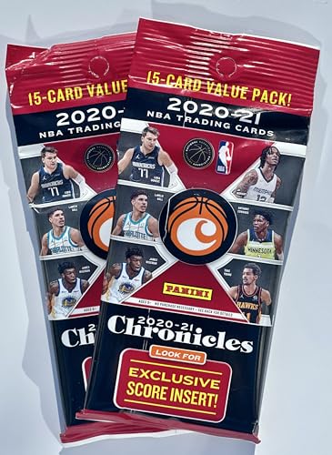 Panini (2) Chronicles Basketball Card Cello Value Packs - 30 Cards Total, Including Exclusive Score Inserts & Hard to Find Autographs