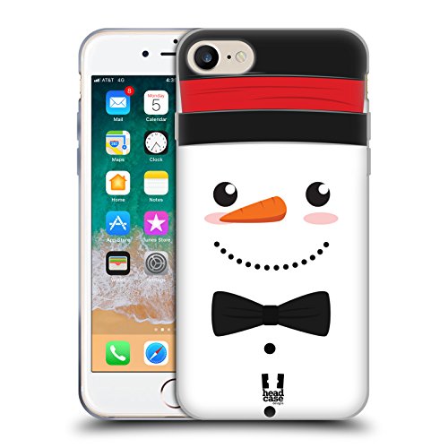 Coque antichoc iPhone 8 protection militaire MagSafe silicone bonhomme de neige