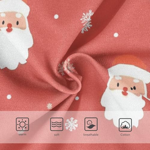 Christmas Santa Girls' Underwear Breathable Material Organic Underpants for Baby Girls in Sizes 2T,3T, 4T, 5T, 6Y and 8Y3