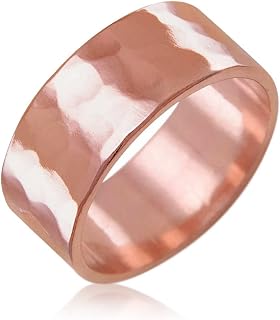 Pure Uncoated Solid Copper Ring for Men & Women — Lab-Tested, Raw Authentic Copper Band, Wellness Jewelry, Crafted in USA, 3mm/6mm/8mm, Size 4-13