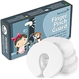 Finger Pinch Guard Door Stopper - Baby Proof Doors, Protect Child Fingers with Soft Durable Safety Foam Guard 4pk. Draft Stop Cushion, Slam Bumper. Prevent Kids & Pets from Getting Locked in Room!