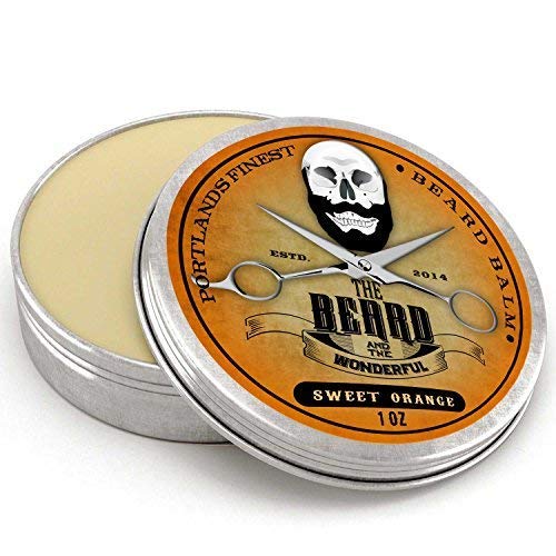 Sweet Orange Beard Balm Big 30ml Premium Leave-in Beard Taming Conditioner & Softener. All Natural Organic Ingredients. Stop Beard Itch & Flaking Encourage Growth