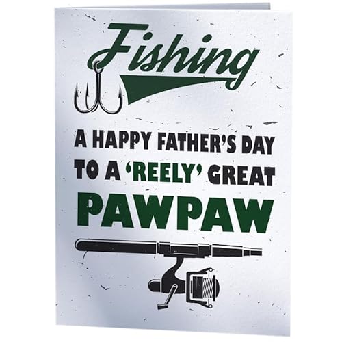 Funny Joke Fishing Fathers Day Card For Pawpaw