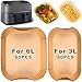 120PCS Air Fryer Liner for Philips Dual Basket Airfryer 3000 Series 6L/3L (NA350/00), Cookwise 3L/6L, Disposable Parchment Paper Liners Air Fryer Accessories for Philips 9L Dual Airfryer