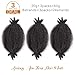8 Inch Springy Afro Twist Hair 3 Packs Spring Twist Hair Natural Black For Mini Twist Hair Soft Locs Marley Twist Braiding Hair Synthetic Extensions Marley Hair(8 Inch,3Pack,2#)