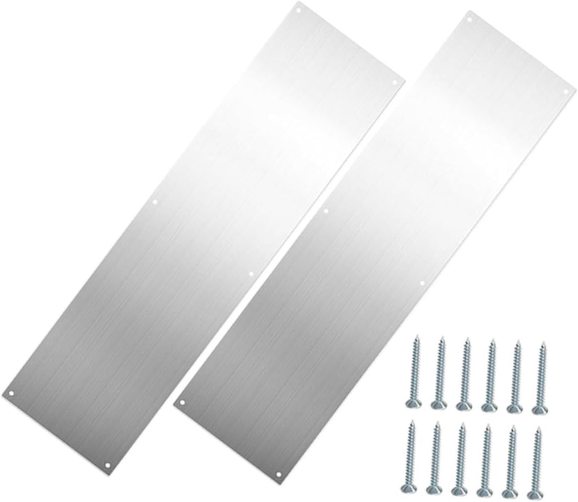 SEWOART Stainless Steel Door Kick Plate 16.14X4.33 Inch Metal Door ...