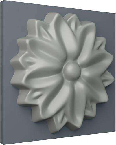 Miniatura 5 de Ekena Millwork ROS02X02HU-CASE-4 Hurley Roseta redonda, 2 18 pulgadas de diámetro exterior x 14 pulgadas P, imprimada, paquete de 4