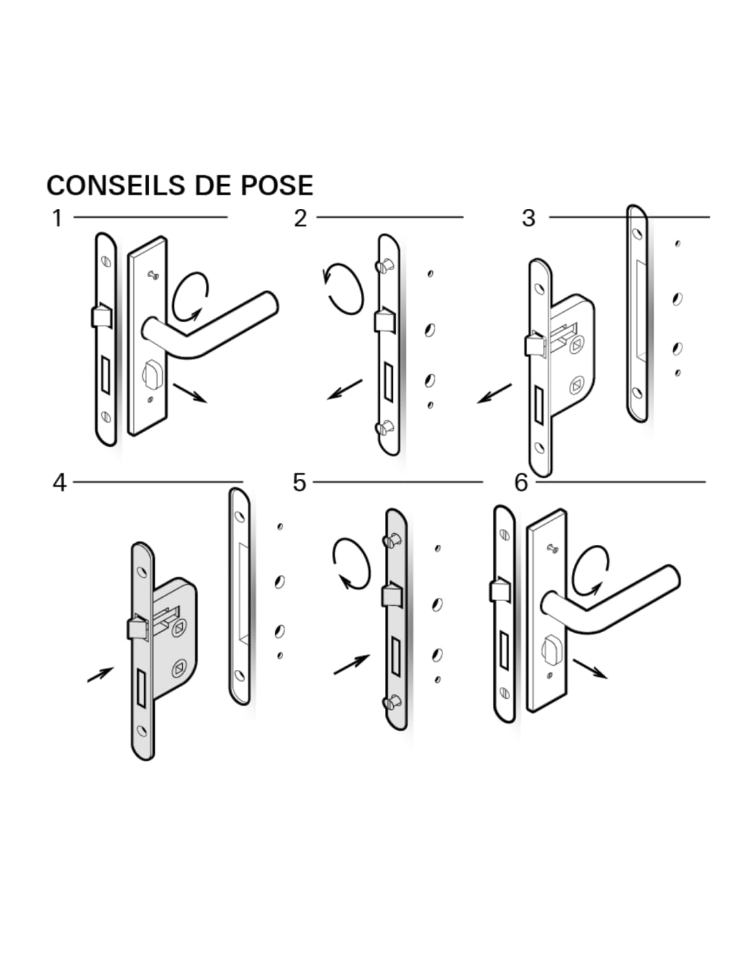 THIRARD - Serrure Encastrable Magnétique à Condamnation - Salle de Bain et Toilette - Axe 40 mm - Système Magnétique à Pêne Rétractable - Gâche Plate Acier - Ø Carré 7 mm - Fer Satiné - Gris