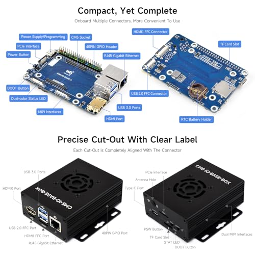 Carte CM5 Mini pour Raspberry Pi Compute Module 5 optimisant l'intégration de produit final