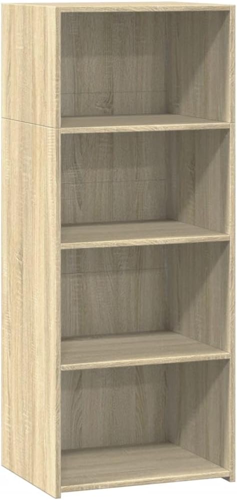 vidaXL Wysoka szafka, dąb sonoma, 50x41x124cm, materiał drewnopochodny