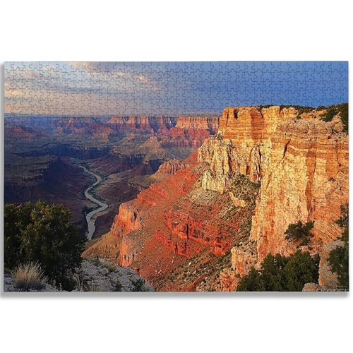 風景 ジグソーパズル 3000ピース 大人向け キャニオン ジグソーパズル 木製 Puzzle 122x80 cm 美しい梱包箱付き 大人向け 難しい 挑戦 Puzzle ホームデコレーションに最適、女性へのギフト、男性へのギフト、-1177