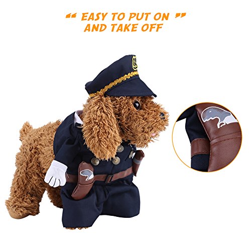 Trajes de fantasia com chapéu Cachorro de estimação Gato Trajes de Halloween para festa de Natal Eve