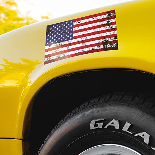 Image of Stickios Distressed American Flag Decal - Made in USA