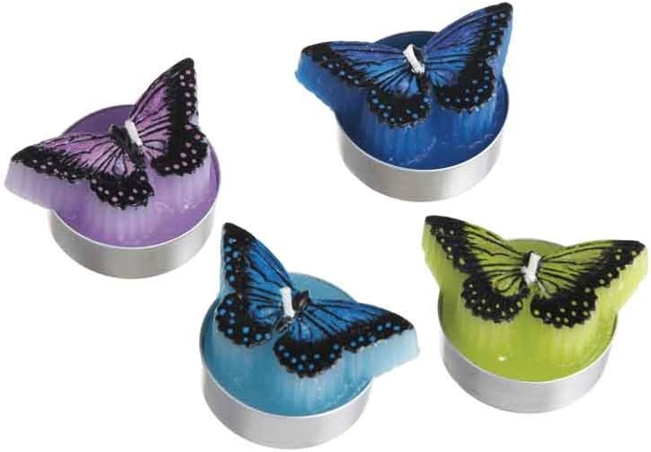 Butterfly Tealight Candle Set/4. Wax. Set of 6