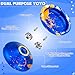 MAGICYOYO V10 Finger Spin Yoyo Professional Metal Trick Yoyo Responsive & Unresponsive Dual Purpose Yo Yo with Storage Case + Yo Yo Glove +12 Strings(Blue Golden)