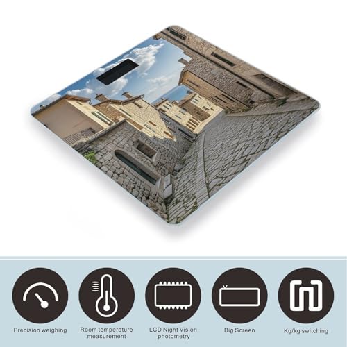 Balanza digital de baño Shiyan House con vidrio templado miniatura 3