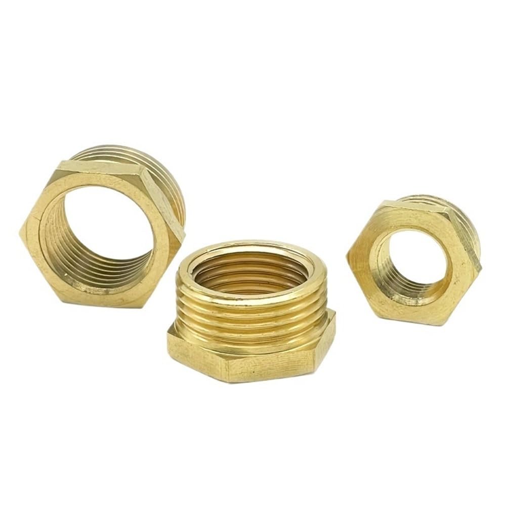 Schlauchadapter für Wasser, Messing-Sechskantbuchsen mit Gewinde(M5*1/8 inch)