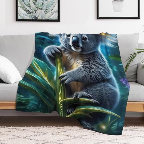 Couverture koala douce et polaire, le cadeau parfait pour le canapé - 3