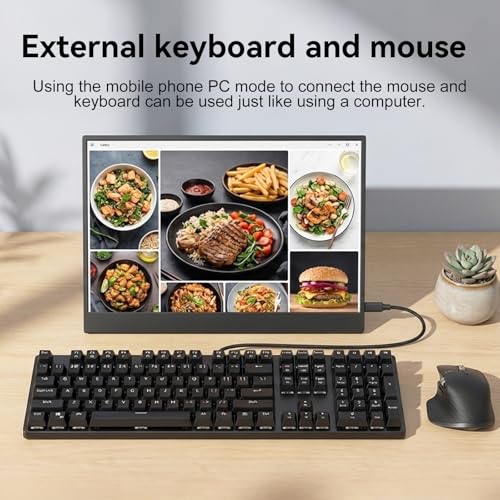 Image of 14 Inch 2K Portable Monitor, 16:10 QHD 100% sRGB HDR IPS Screen, Ultra-Slim External Second Monitor for Laptop, Phone, PS5, Xbox, Switch, PC(14.1 inch)
